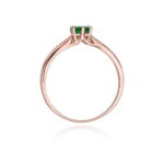 Inel Aur 14K cu Smarald 0.50 ct si Diamante 0.01 ct - Imagine 11