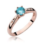 Inel Aur 14K cu Topaz 0.50 ct - Imagine 7