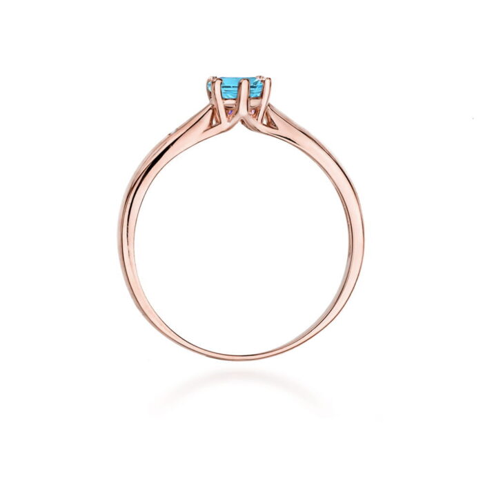 Inel Aur 14K cu Topaz 0.50 ct - Imagine 9