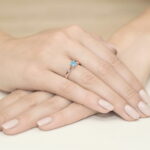 Inel Aur 14K cu Topaz 0.50 ct - Imagine 10