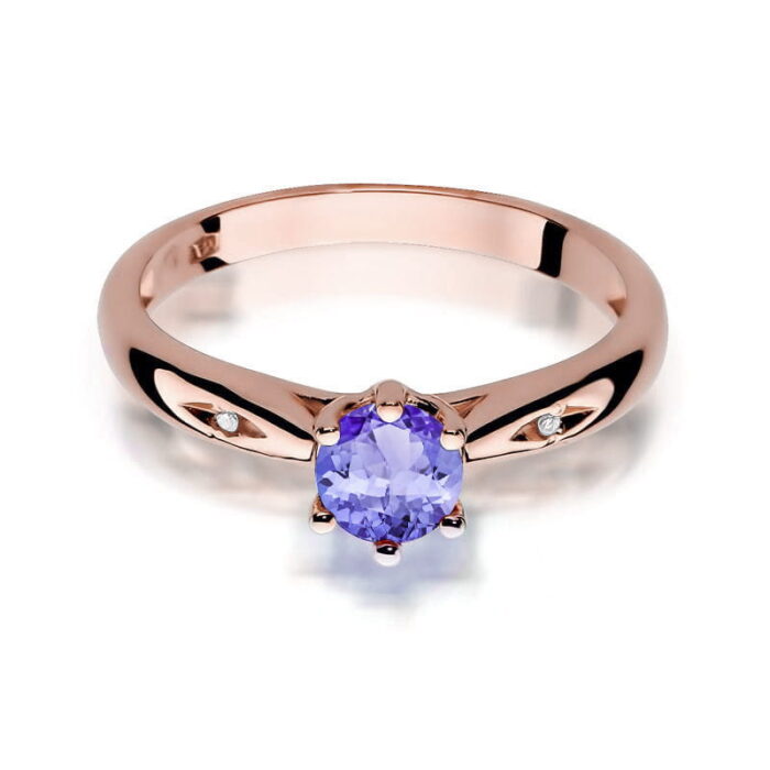 Inel Aur 14K cu Tanzanit 0.50 ct - Imagine 9