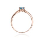 Inel Aur 14K W074 Topaz London Blue 0.50ct - Imagine 7