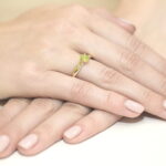 Inel Aur 14k cu Peridot 0.60 ct - Imagine 4