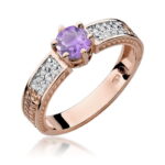 Inel Aur 14k cu Ametist 0.50 ct - Imagine 8