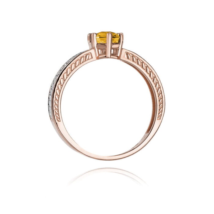 Inel Aur 14K cu Citrine 0.50 ct - Imagine 10