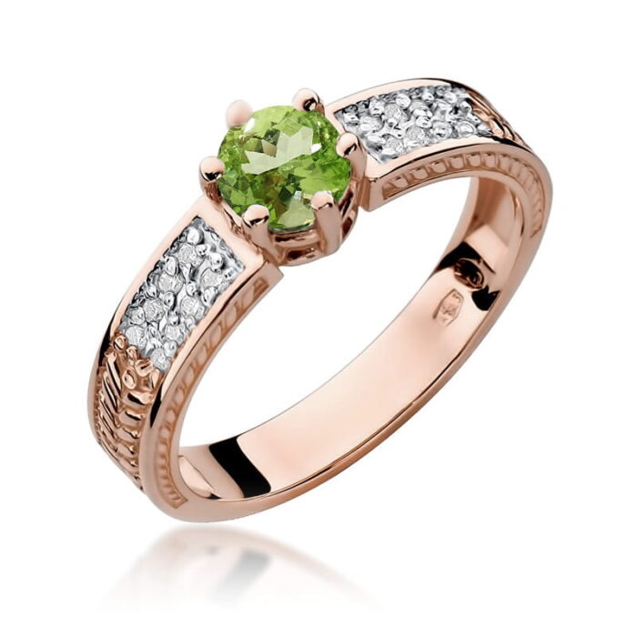 Inel Aur 14K cu Peridot 0.60 ct - Imagine 7