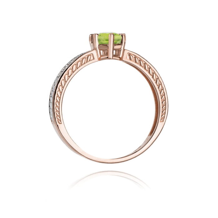 Inel Aur 14K cu Peridot 0.60 ct - Imagine 9