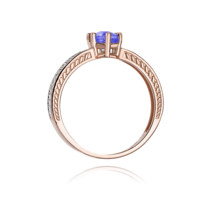 Inel Aur 14K cu Tanzanit 0.50 ct - Imagine 10