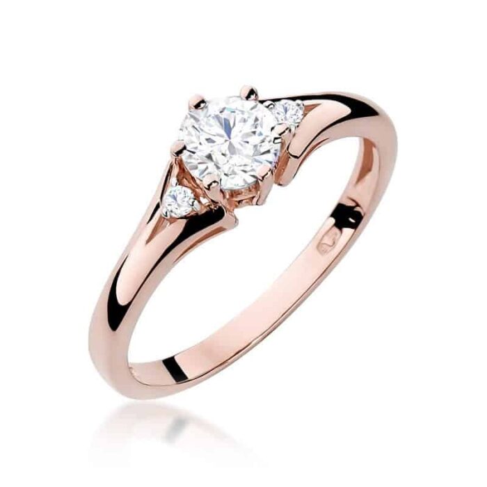 Inel Aur 14k cu Safir Alb  0.60 ct - Imagine 8
