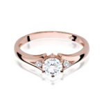Inel Aur 14k cu Safir Alb  0.60 ct - Imagine 9