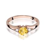 Inel Aur 14K cu Citrin 0.50 ct - Imagine 9