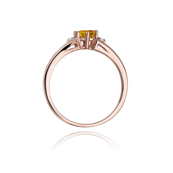 Inel Aur 14K cu Citrin 0.50 ct - Imagine 10