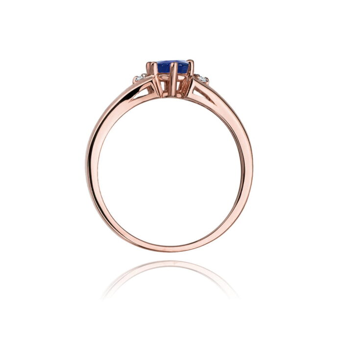 Inel Aur 14k cu Safir 0.50 ct - Imagine 10