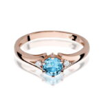 Inel Aur 14k cu Topaz 0.50 ct - Imagine 9