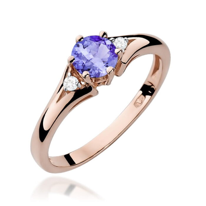 Inel Aur 14K cu Tanzanit 0.50 ct - Imagine 8