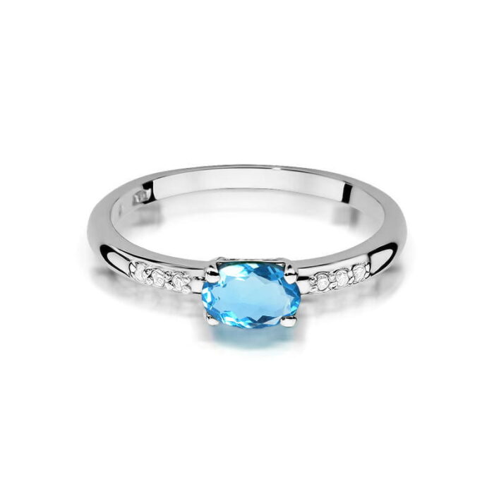 Inel Aur 14K W077 Topaz 0.50ct - Imagine 10