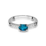 Inel Aur 14K W077 Topaz London Blue 0.50ct - Imagine 10