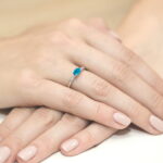 Inel Aur 14K W077 Topaz London Blue 0.50ct - Imagine 12