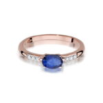 Inel Aur 14k cu Safir 0.70 ct - Imagine 9