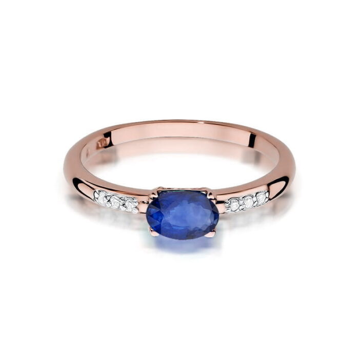 Inel Aur 14k cu Safir 0.70 ct - Imagine 9