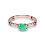 Inel Aur 14K cu Smarald 0.40 ct - Imagine 9