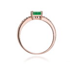 Inel Aur 14K cu Smarald 0.40 ct - Imagine 10