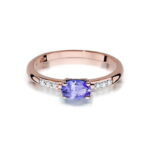 Inel Aur 14K cu Tanzanite 0.40 ct - Imagine 8