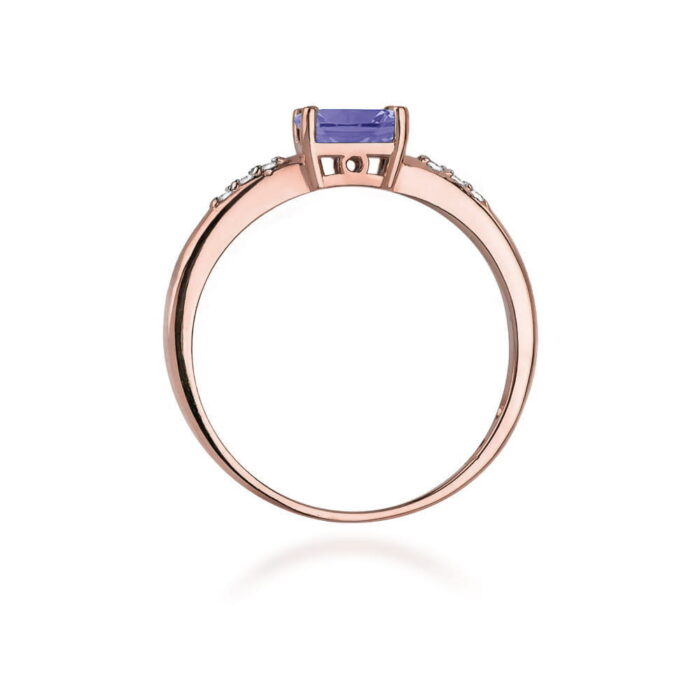 Inel Aur 14K cu Tanzanite 0.40 ct - Imagine 9