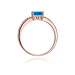 Inel Aur 14K W077 Topaz London Blue 0.50ct - Imagine 7