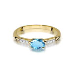 Inel Aur 14K W077 Topaz 0.50ct - Imagine 2