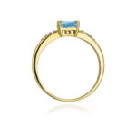 Inel Aur 14K W077 Topaz 0.50ct - Imagine 3
