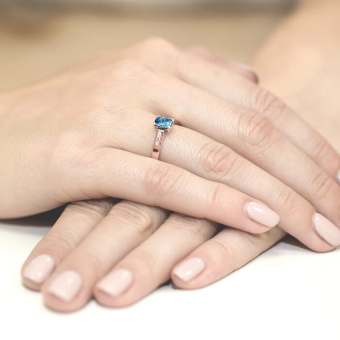 Inel Aur 14K cu Topaz 0.65 ct - Imagine 11