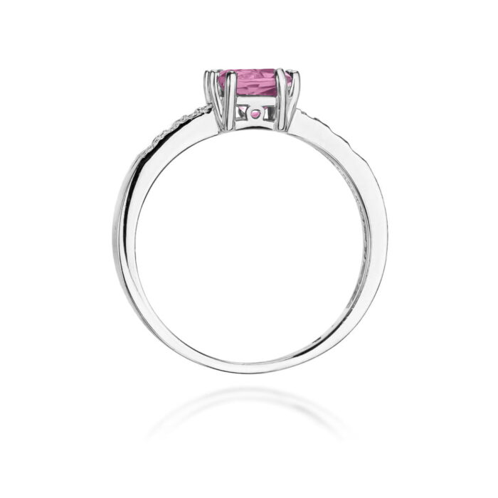 Inel Aur 14K W079 Topaz Roz 1.10ct - Imagine 11