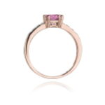 Inel Aur 14K W079 Topaz Roz 1.10ct - Imagine 7