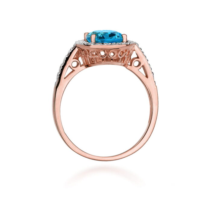 Inel Aur 14K cu Topaz 1.70 ct - Imagine 10