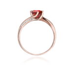Inel Aur 14K cu Rubin 0.60 ct si Diamante 0.05 ct - Imagine 10