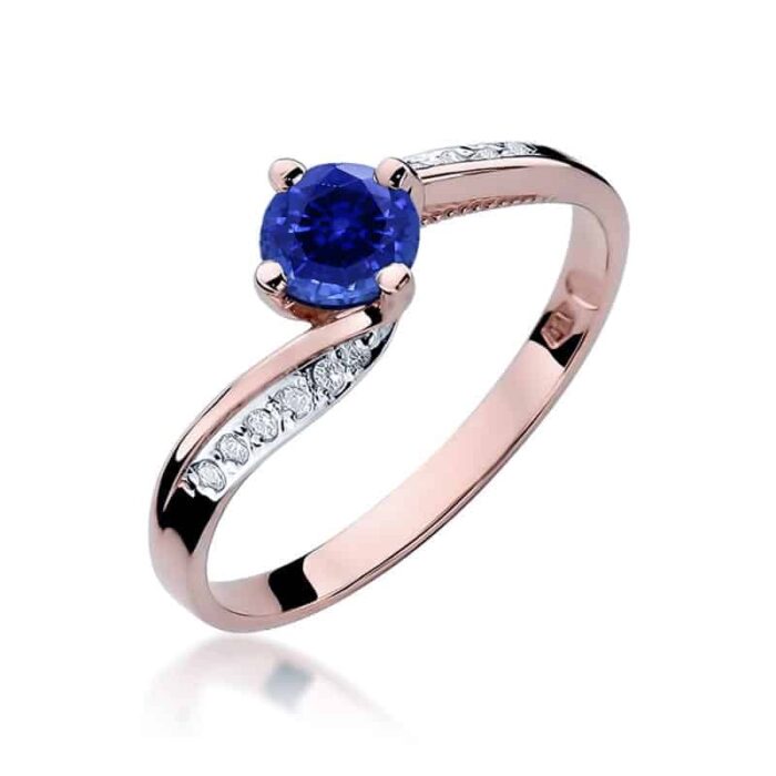 Inel Aur 14k cu Safir 0.50 ct - Imagine 8