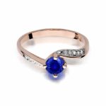 Inel Aur 14k cu Safir 0.50 ct - Imagine 9
