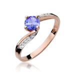 Inel Aur 14K cu Tanzanit 0.50 ct si Diamante 0.05 ct - Imagine 8
