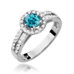 Inel Aur 14K W087 Topaz London Blue 0.50ct - Imagine 9