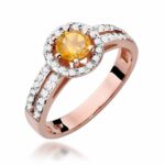 Inel Aur 14K cu Citrin 0.50 ct - Imagine 8