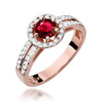 Inel Aur 14k cu Rubin 0.50 ct - Imagine 8