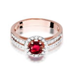 Inel Aur 14k cu Rubin 0.50 ct - Imagine 9