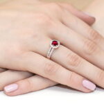 Inel Aur 14k cu Rubin 0.50 ct - Imagine 11