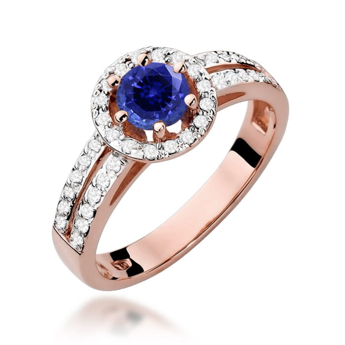 Inel Aur 14k cu Safir 0.50 ct - Imagine 8