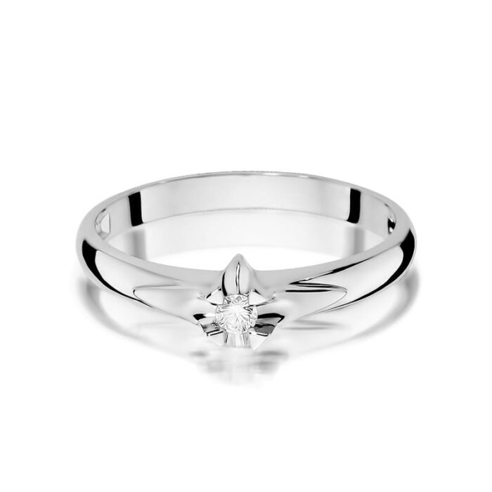 Inel Aur 14K W088 Diamant 0.05ct - Imagine 10