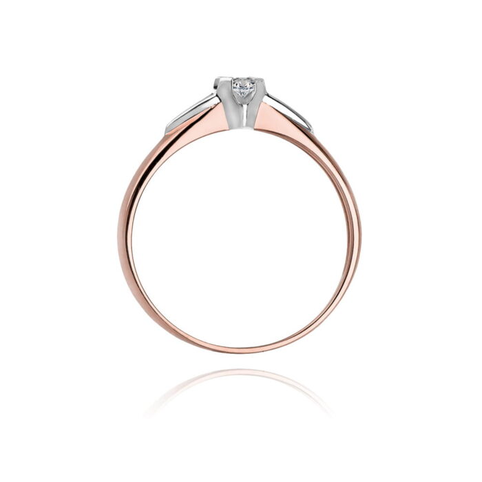 Inel Aur 14K cu Diamant 0.04 ct - Imagine 10
