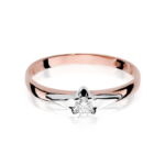 Inel Aur 14K cu Diamant 0.10 ct - Imagine 9
