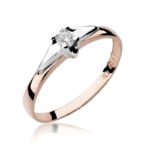 Inel Aur 14K cu Diamant Natural 0.12 ct - Imagine 9