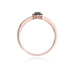 Inel Aur 14k cu Diamante Negre 0.09 ct - Imagine 10